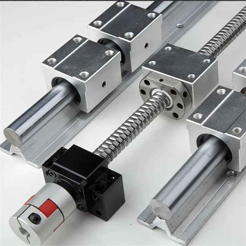 Linear Ball Screw SFU1605 1200mm 1400mm +linear Guide Rail SBR16+SBR16UU+Coupling 8*10+Nut Housing +BKBF12 for Cnc Part