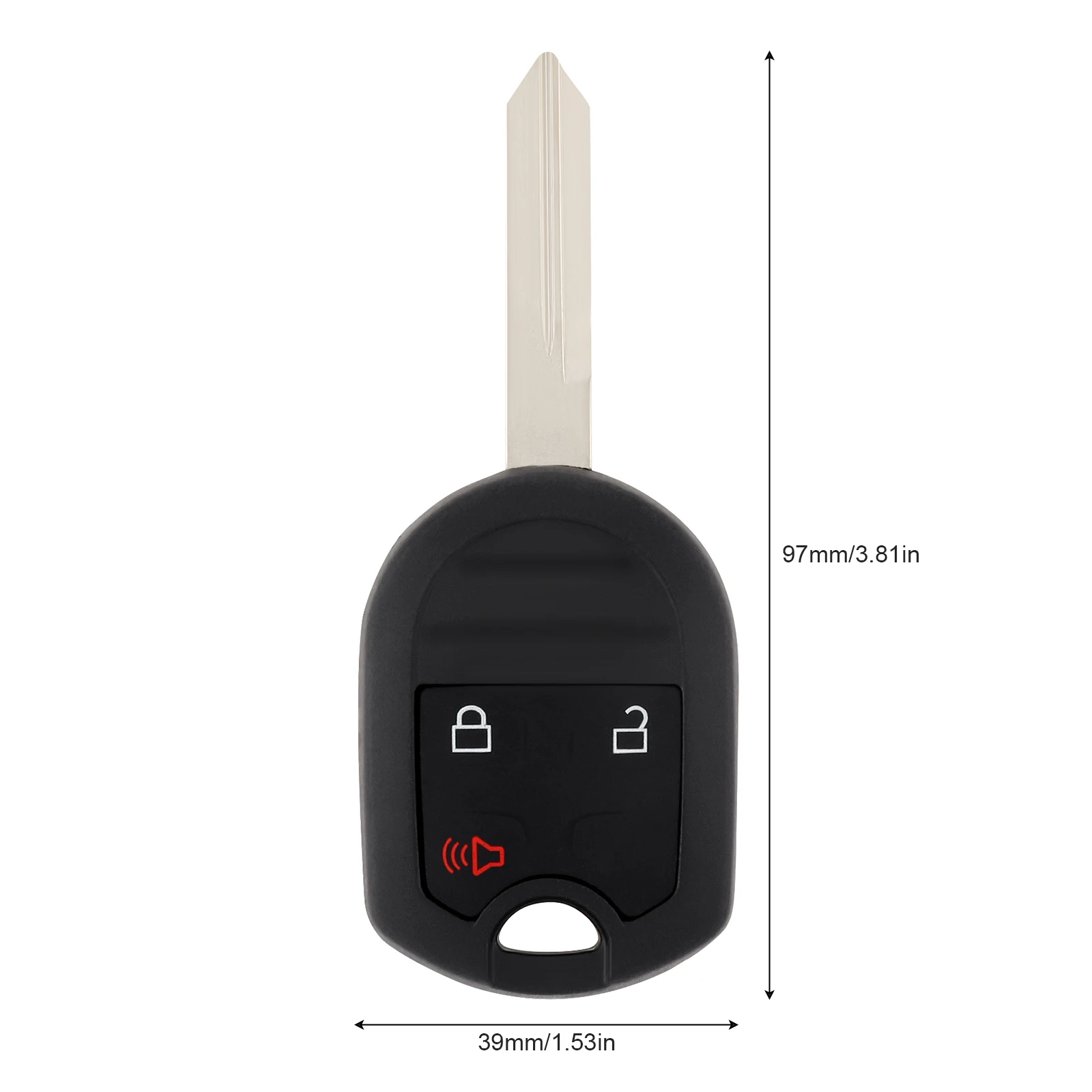 315Mhz 3 Buttons Remote Car Key Fob Keyless Entry Key Shell 4D63 80Bits Chip CWTWB1U793 Fit for Ford F150 F250 F350