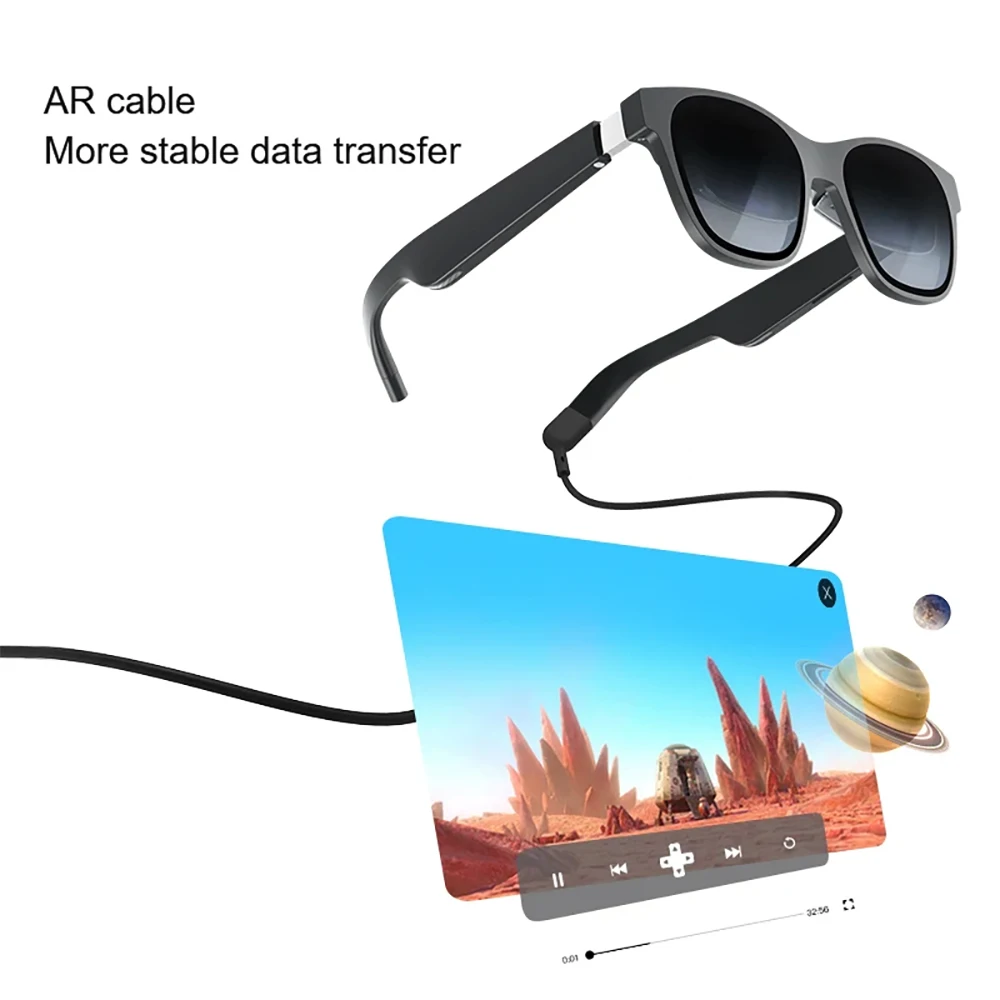 Hibloks AR Ladetriebemodul Datenkabel Typ C für XREAL Nreal Air Rokid Brille für Thunderbird Air 1S Zubehör – Detail 5