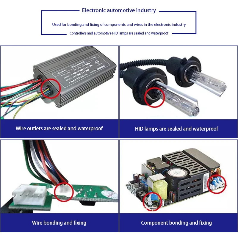 704 Silikonkautschuk Hochtemperaturbeständiger Elektronischer Wasserdichter Isolierkleber Stark Hitzebeständiger Silikon-Dichtungskleber – Detail 9