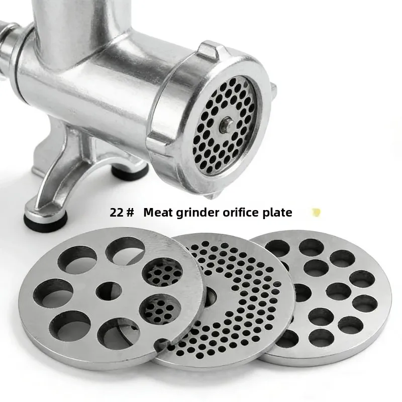 

High quality 22 type meat grinder stainless steel mesh blades. Universal blade hole plate screen, meat grinder accessories