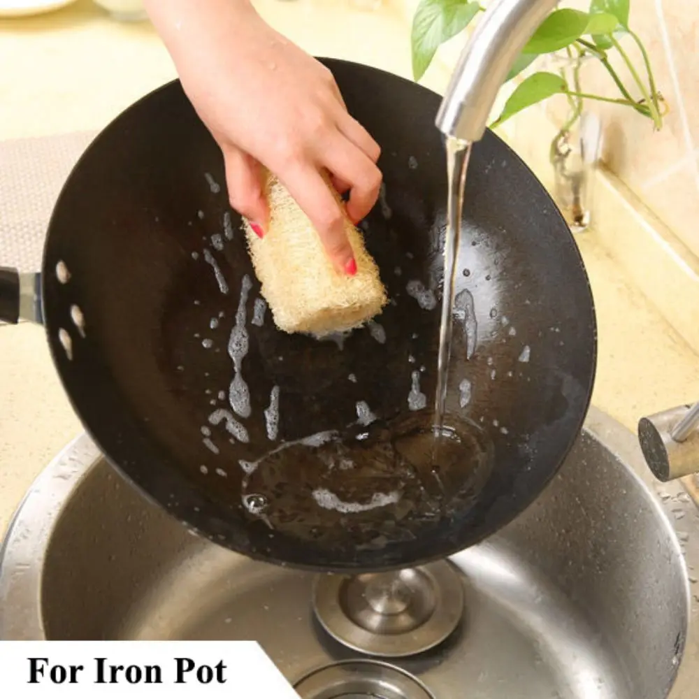 Long Loofah Luffa Sponge Non-stick Natural Body Shower Sponge Good Absorbency Ecological Planting Dish Towels Bath Kitchen