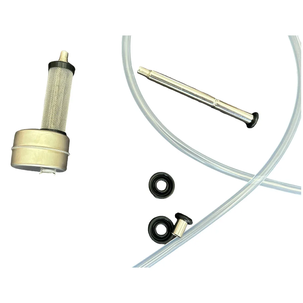 Floating Dip Tube for Pressurized Beer Kegs with Dual Stainless Mesh 300/500 and External Connection Interface