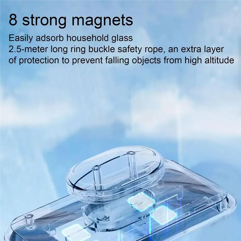 A47Z Magnetic Window Cleaning Brush Household Double Sided Glasscleaner High Altitude Strong Magnetic Window Cleaner