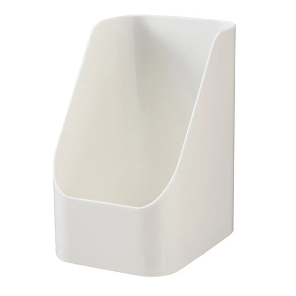 PP Makeup Brush Holder White Multipurpose Tea Bag Organizer Space Saving Trapezoid Shape Vanity Organizer Vanity Table