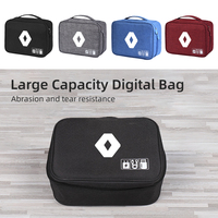 Car Accessories Digital Organizer Waterproof Data Cable Storage Bag For Renault Koleos Kadjar Scenic Megane Sandero Grand Sill G