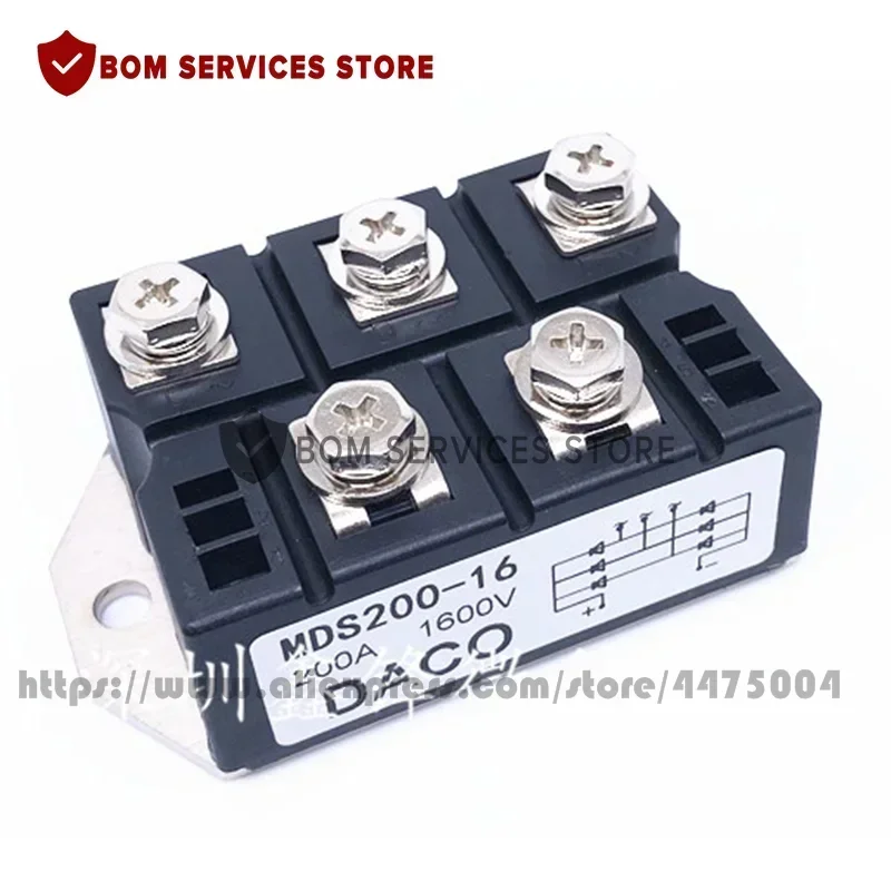 Three-phase Rectifier Module MDS100-16 MDS150-16 MDS200-16 MDS100A1600V MDS150A1600V MDS200A1600V