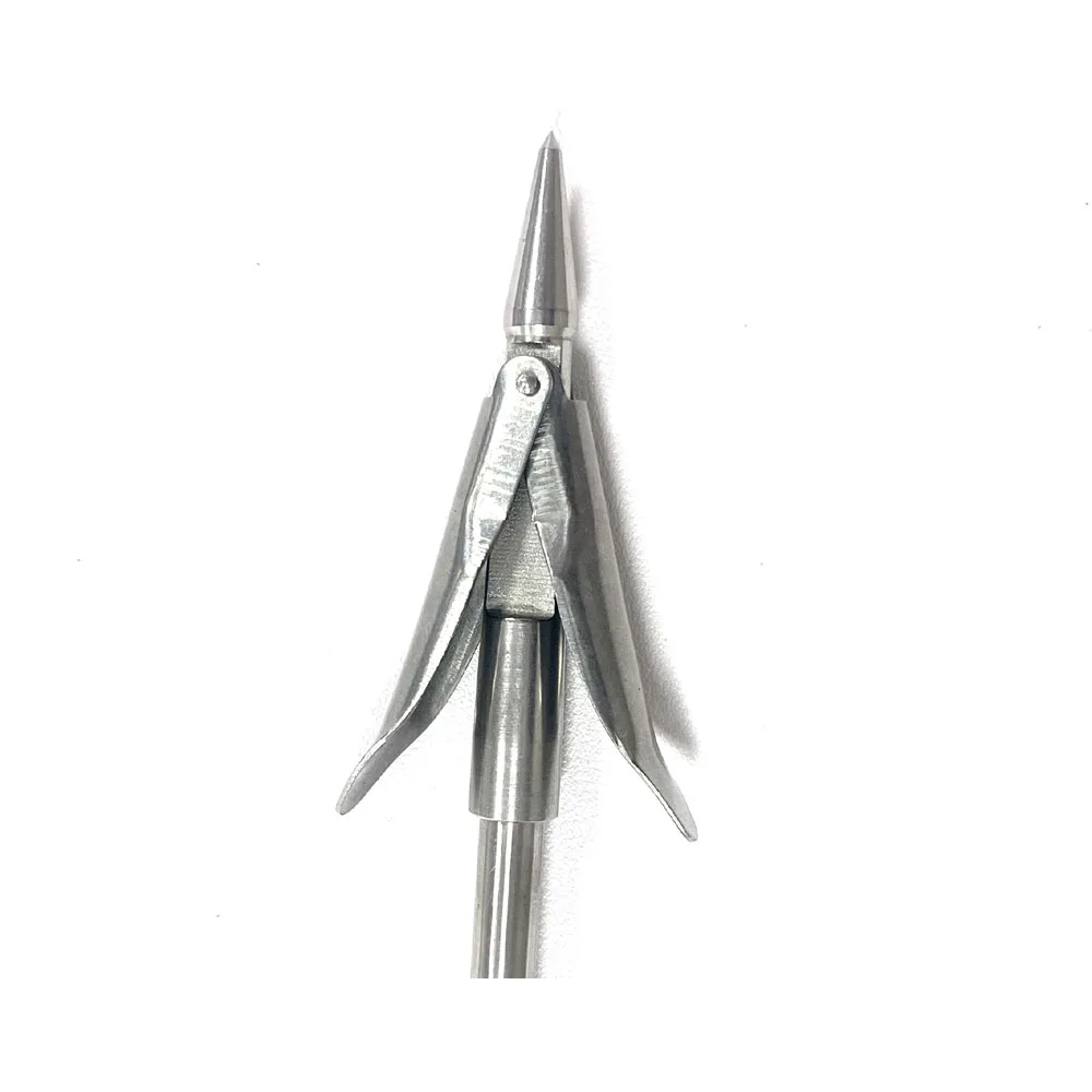 1pc Omer Harpune Welle Spitze M7 Gewinde Pesca Speer Kopf Scuba Speer Spitze Harpune Air Speer Pneumatische Harpune doppel Floppers – Detail 10