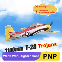 Blue Arrow 1.1m T-28 Electric Remote Control Glider Fixed Wing Model Fighter Aircraft With Retractable Undercarriage And Flaps