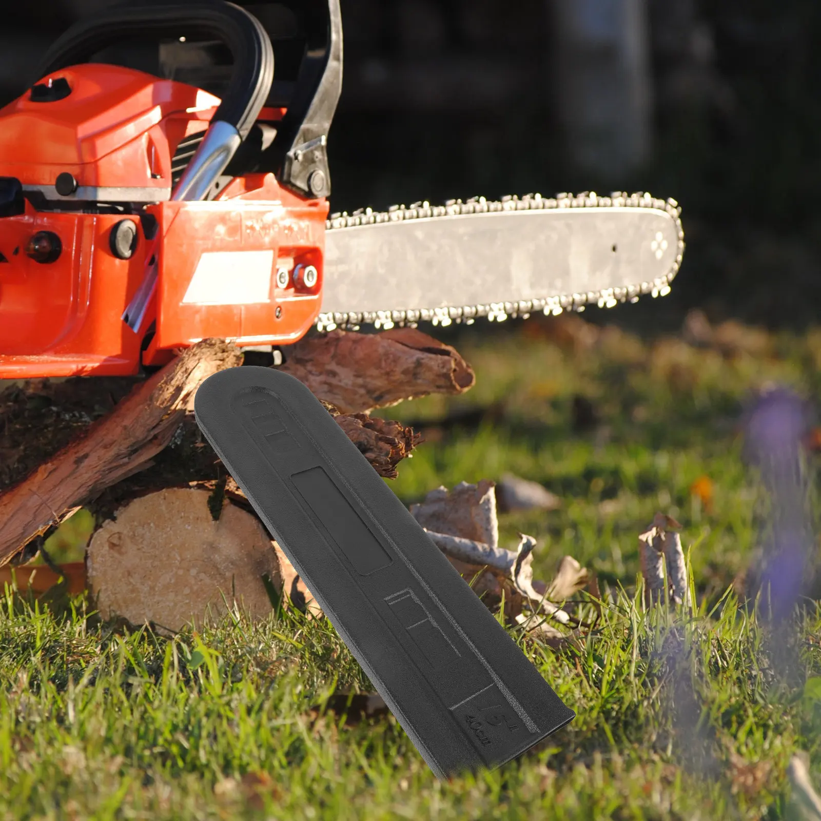 

2Pcs Chainsaw Bar Accessories Protective Sleeve for Saw Blade Lightweight Chainsaw Cover for Home and Outdoor Use