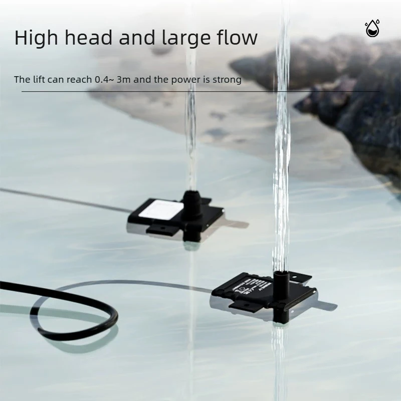 USB Mini Water Pump DC 5V 12V 5W - Brushless Submersible Pump for PC Water Cooling Aquarium DIY 240L/H