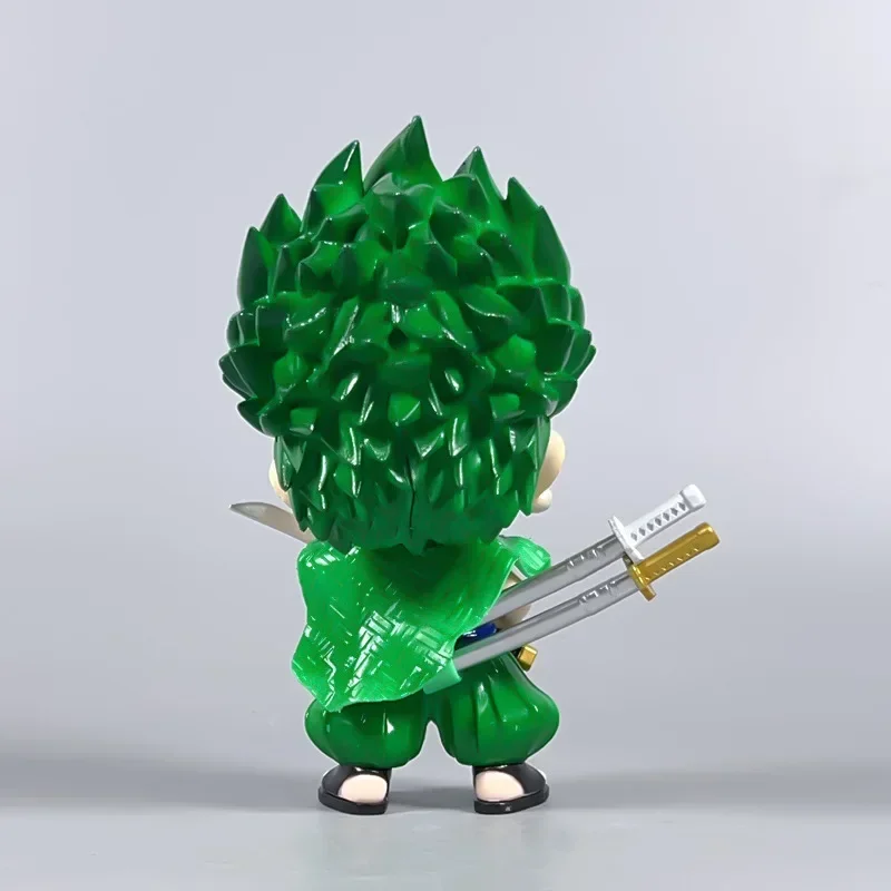 أحدث قطعة واحدة أنيمي الشكل Q-النسخة رورونوا زورو لطيف سيارة الديكور دمية شكل جديد عمل نموذج لجسم تحصيل الاطفال اللعب #3