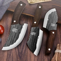 Forged Kitchen Cleaver Chef Knife Slicing Boning Peeling Butcher Knife Meat Vegetable Cutting Paring Tools