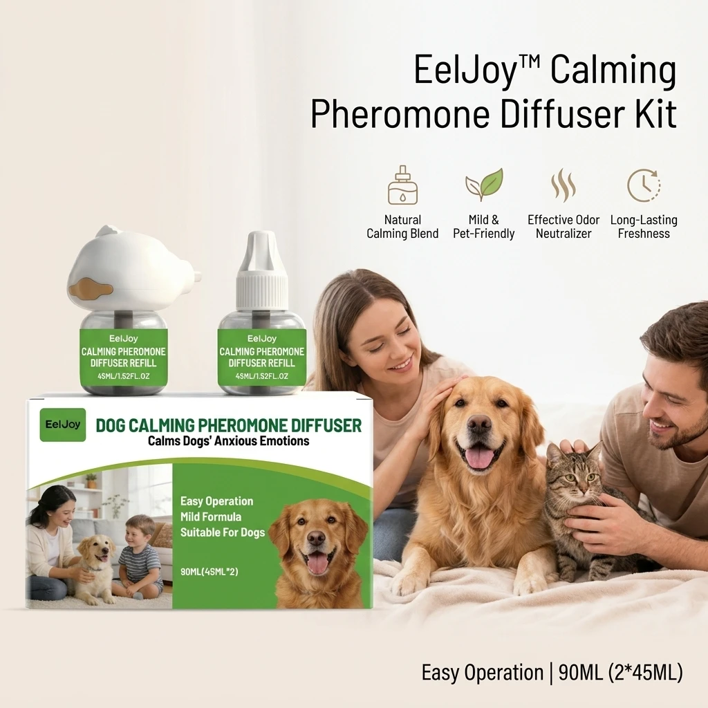 Hunde-Beruhigungspheromon-Diffusor-Set zur Angstreduktion, Emotionale Beruhigung von Haustieren, Reduzierung Impulsiver Aktionen, Umgebungsberuhigungshilfe für Haustiere – Detail 7