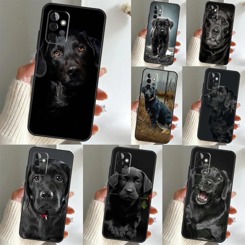 Labrador Puppy Dog For Samsung Galaxy A51 A71 A12 A22 A32 A52 A72 A13 A23 A33 A54 A53 A34 A73 A21S A52S Phone Case