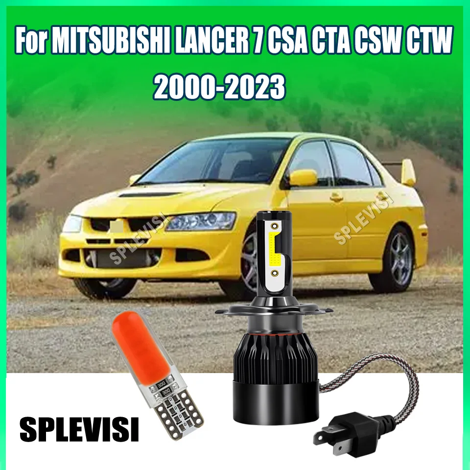 

12v H4 9003 Headlamp LED Bulbs brighter, and more efficient nighttime driving For MITSUBISHI LANCER 7 CSA CTA CSW CTW 2000-2023