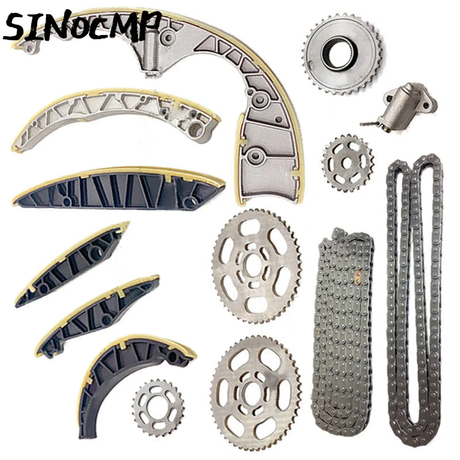 

1 Set Timing Chain Kit CVUA 059103333F For Audi VW A4 A5 A6 A7 A8 Q5 Q7 Touareg V6 Diesel 3.0L Engines Timing Components Parts