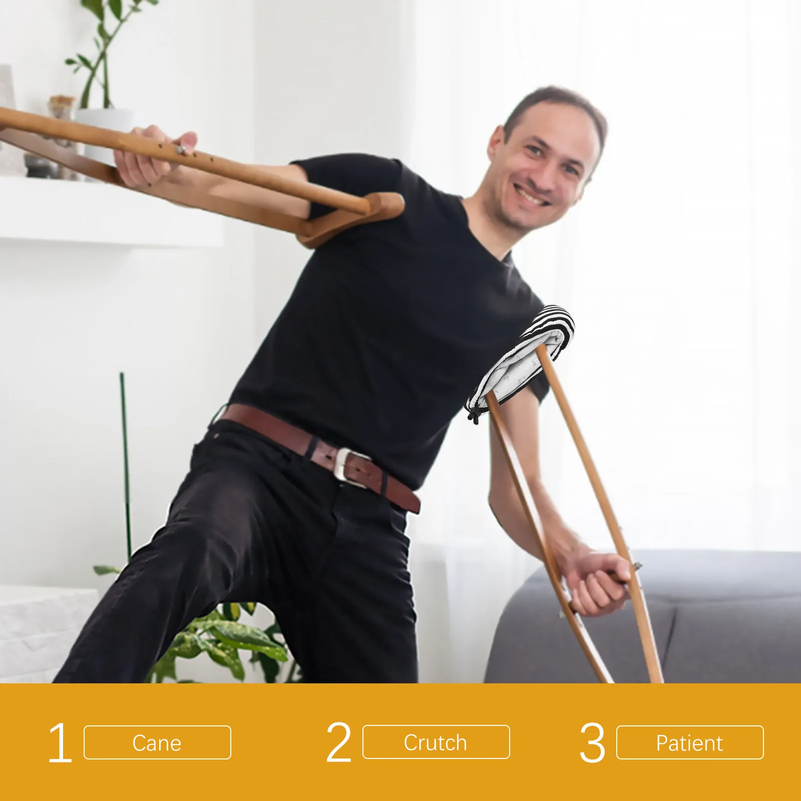 

1 Pair Thickened Crutch Covers Comfortable Underarm Pads Reusable Replaceable Walking Stick Accessories Breathable