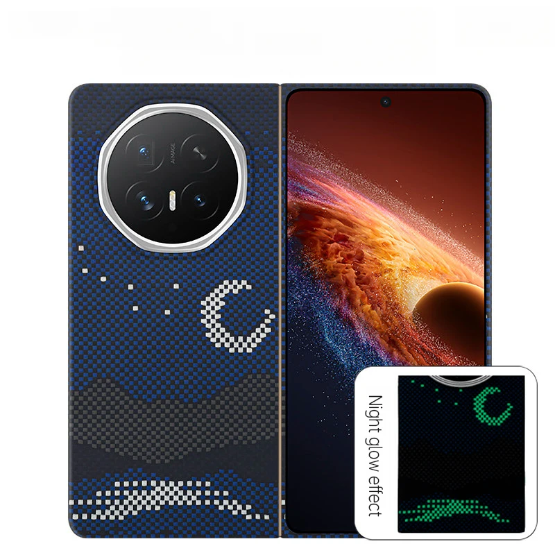 

Suitable for Honor V6 Foldable Phone Case Durable Kevlar Aramid Fiber Two-in-One Lightweight Anti-Fall Protective Cover