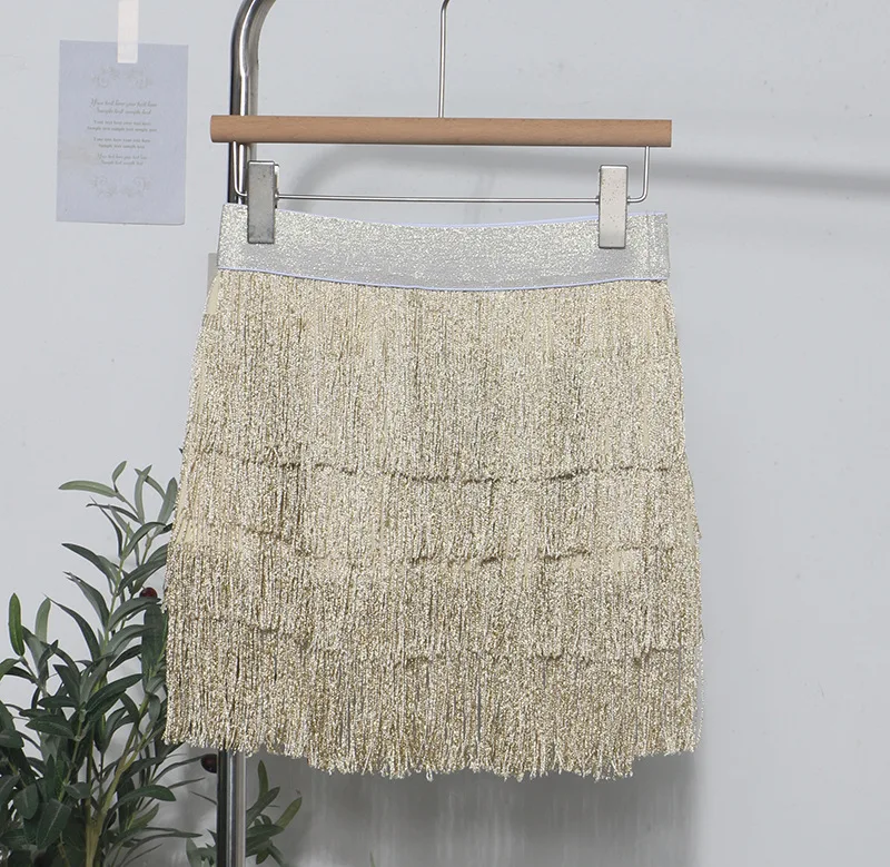 

Tassel Fringed Skirt Women's Irregular A-word Skirt