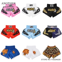 Muay Thai Shorts Thai Boxing Shorts 2025 New Satin MMA Fight Kickboxing Pants Men Women Kids Martial Arts MMA Training Clothing
