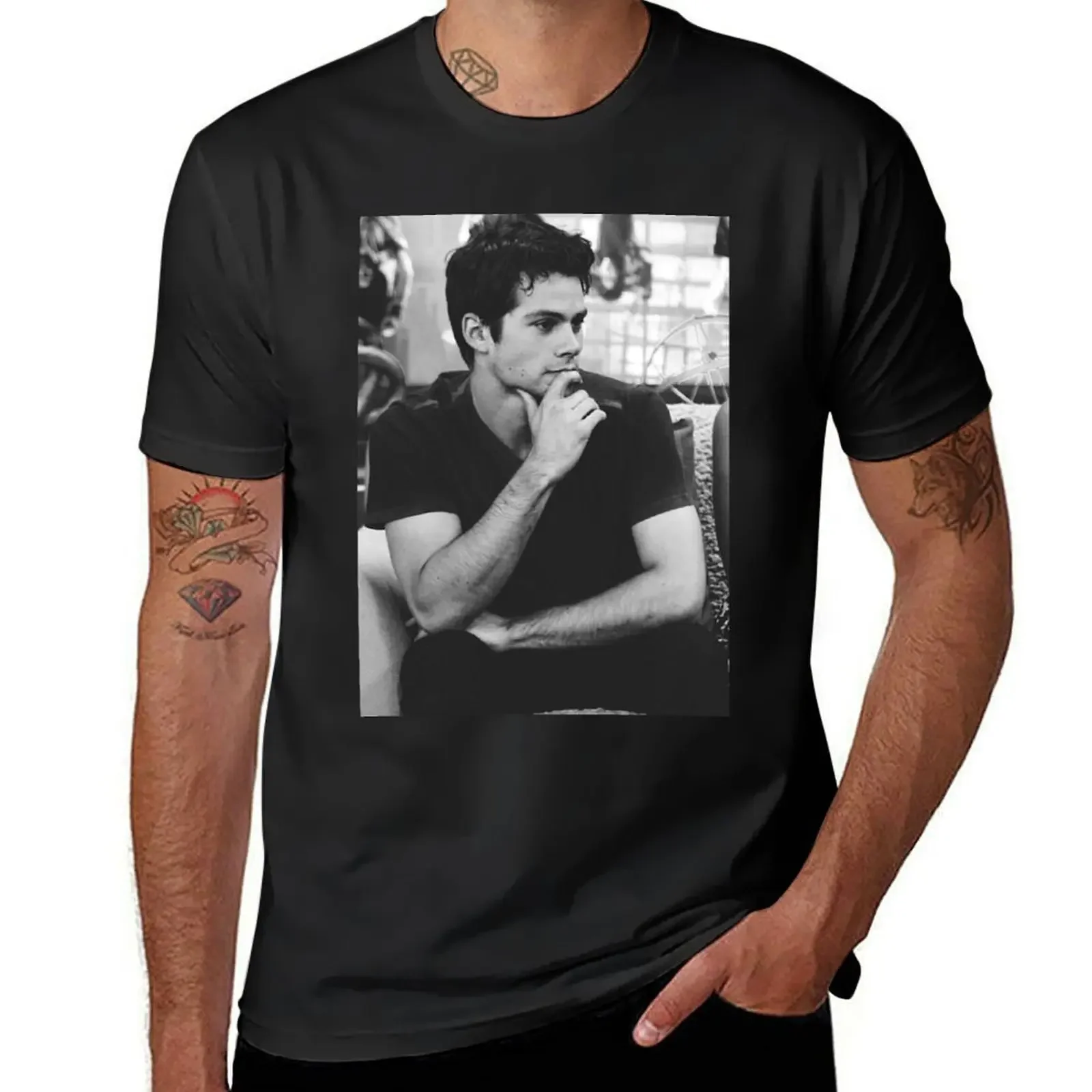 Dylan O&x27;Brien Sticker T-Shirt cute clothes tops shirts graphic men clothes