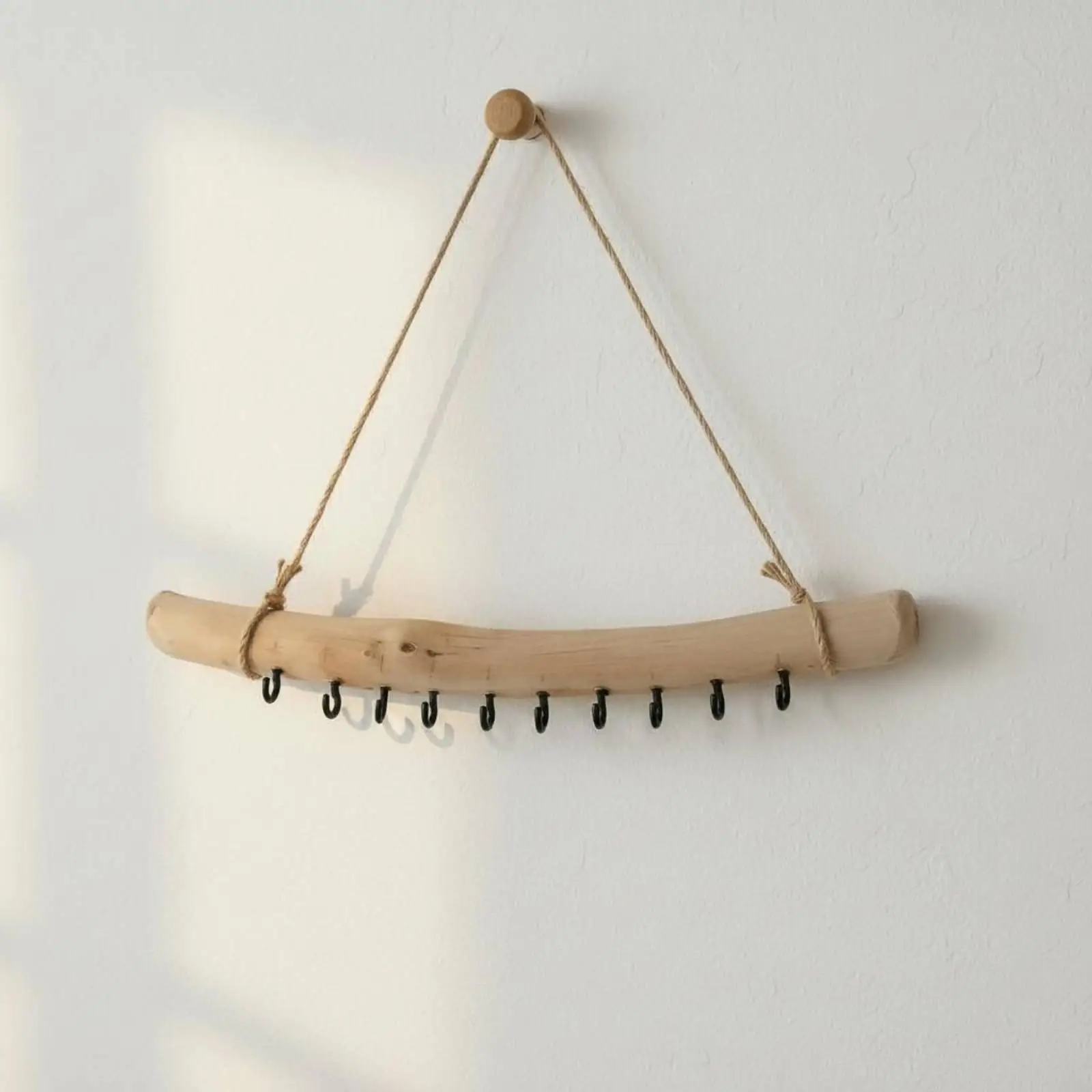 Driftwood Wall Hanger Multi-Purpose Natural Wood Jewelry Organizer for Kitchen