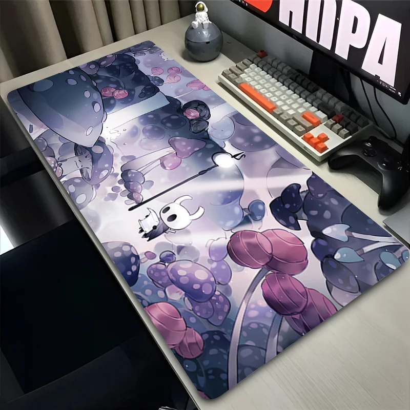 Mouse Pad Cool Gamer Mouse Mat Computer Keyboard Pad Hollow Knight Large XXL Desk Mat Laptop Gaming Accessories Rubber Mousepads