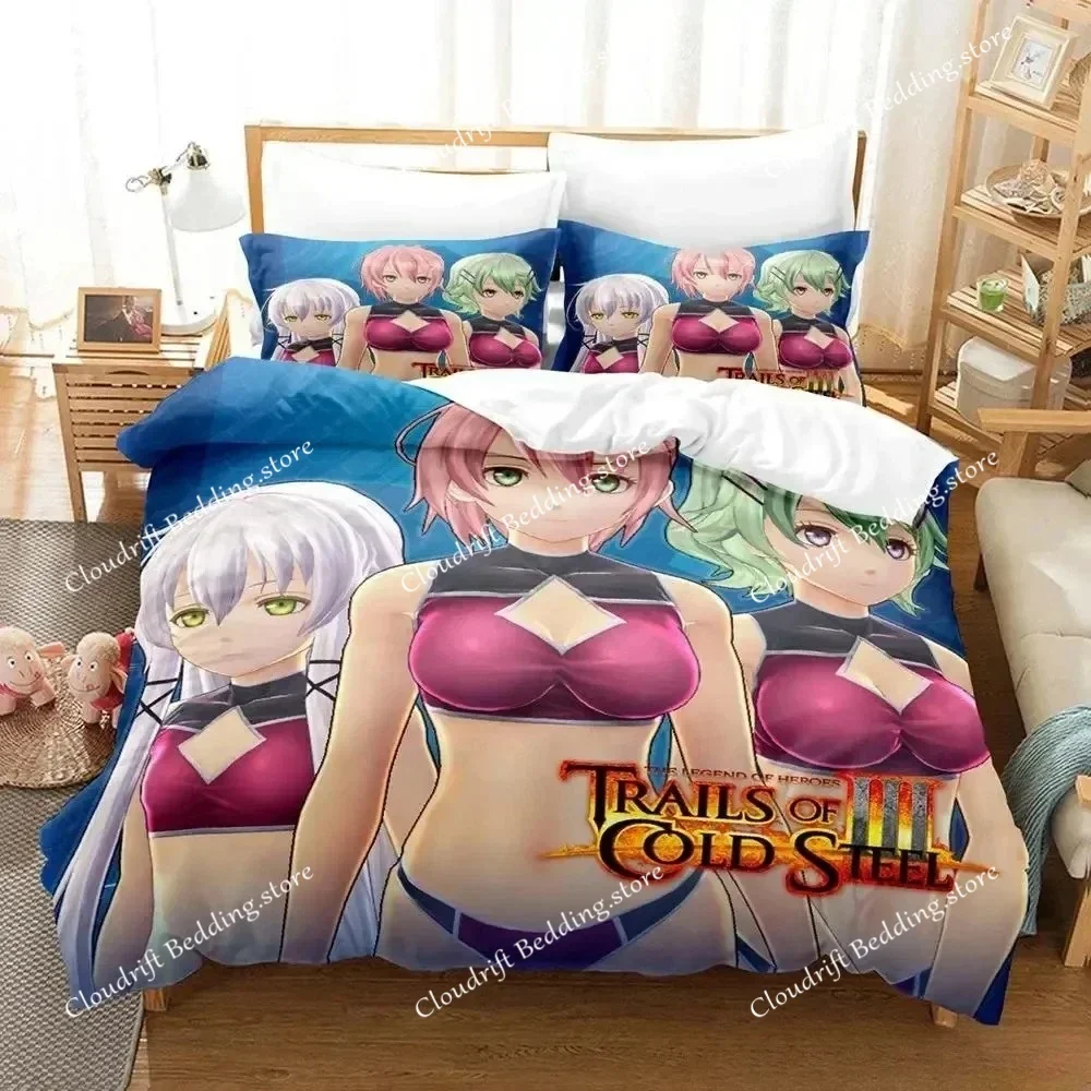 

The Legend of Heroes Trails of Cold Steel Bedding Set Single Twin Full Queen King Size Bed Set Adult Kid Bedroom Duvet cover