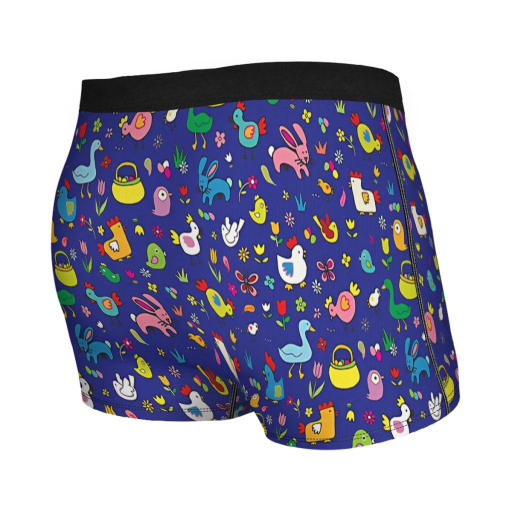 Spring Chicks And Bunnies Goose Underpants Cotton Panties Men's Underwear Print Shorts Boxer Briefs