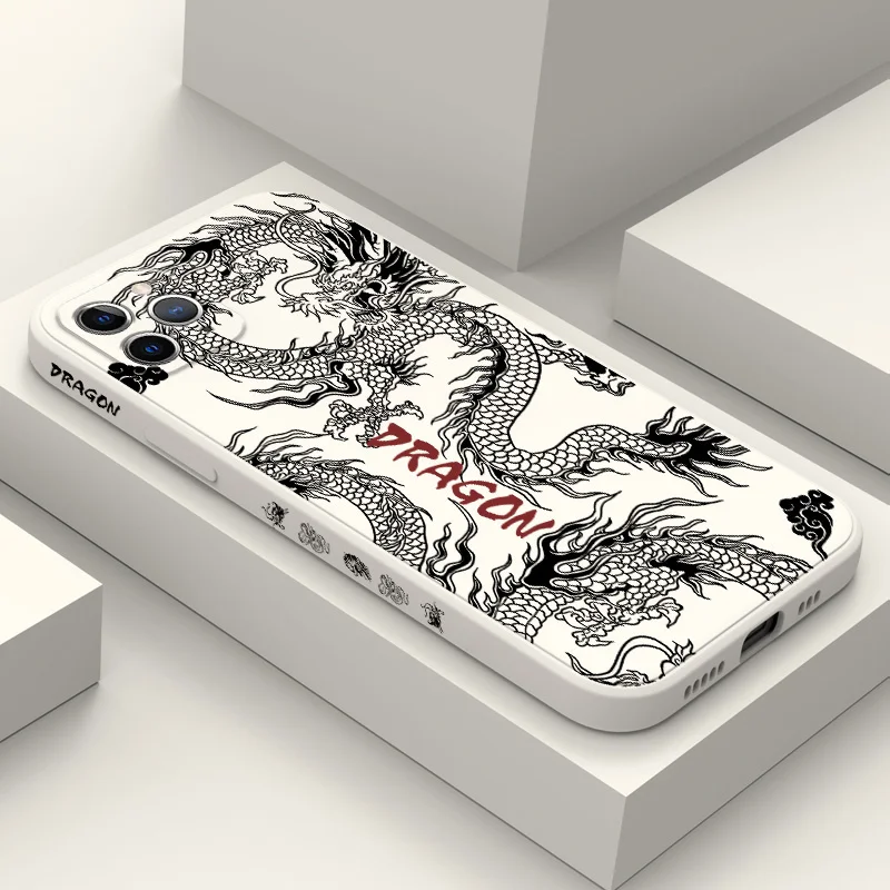 حافظة هاتف ديفيل دراجون لهاتف آيفون 17 16 16e 15 14 13 Plus Pro Max غطاء سيليكون صغير