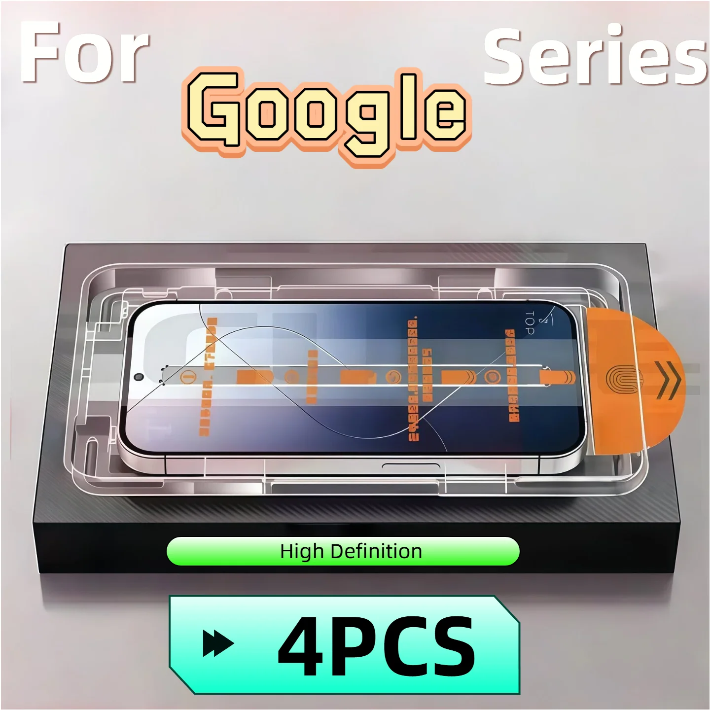 

4Pcs High-definition tempered glass screen protector for Google series Pixel 6, 6A, 7, 7A, 8, 8A, 8 Pro, 9, 10