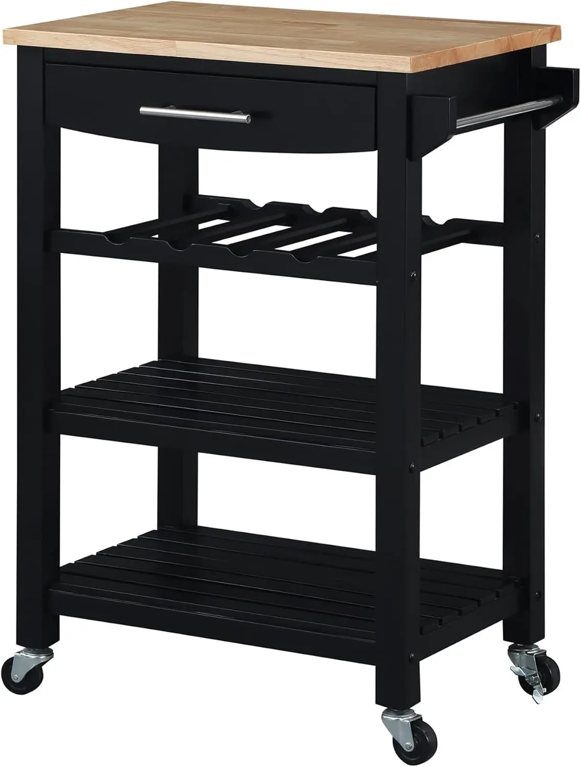 Ellaine Butcher Block Kitchen Cart 24.75