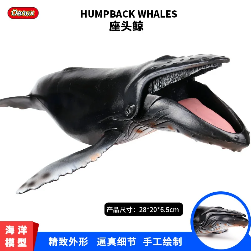 Children's simulation of marine life underwater animal model toy humpback whale shark hand