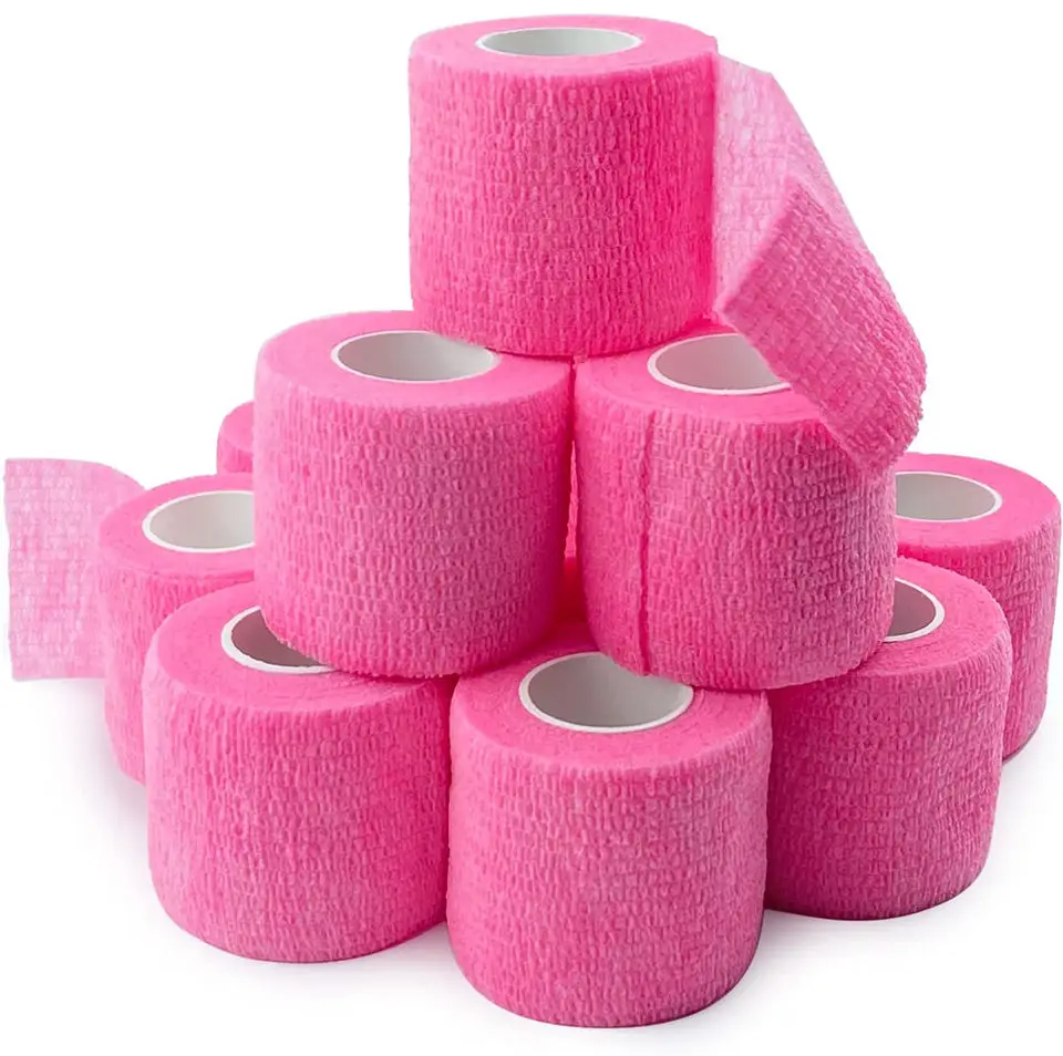 Marke Neue Glänzend Rosa Tattoo Einweg Verband Sport Abdeckung Wrap Band Selbstklebende Elastische Bandage Band Tattoo Permanent Make-Up