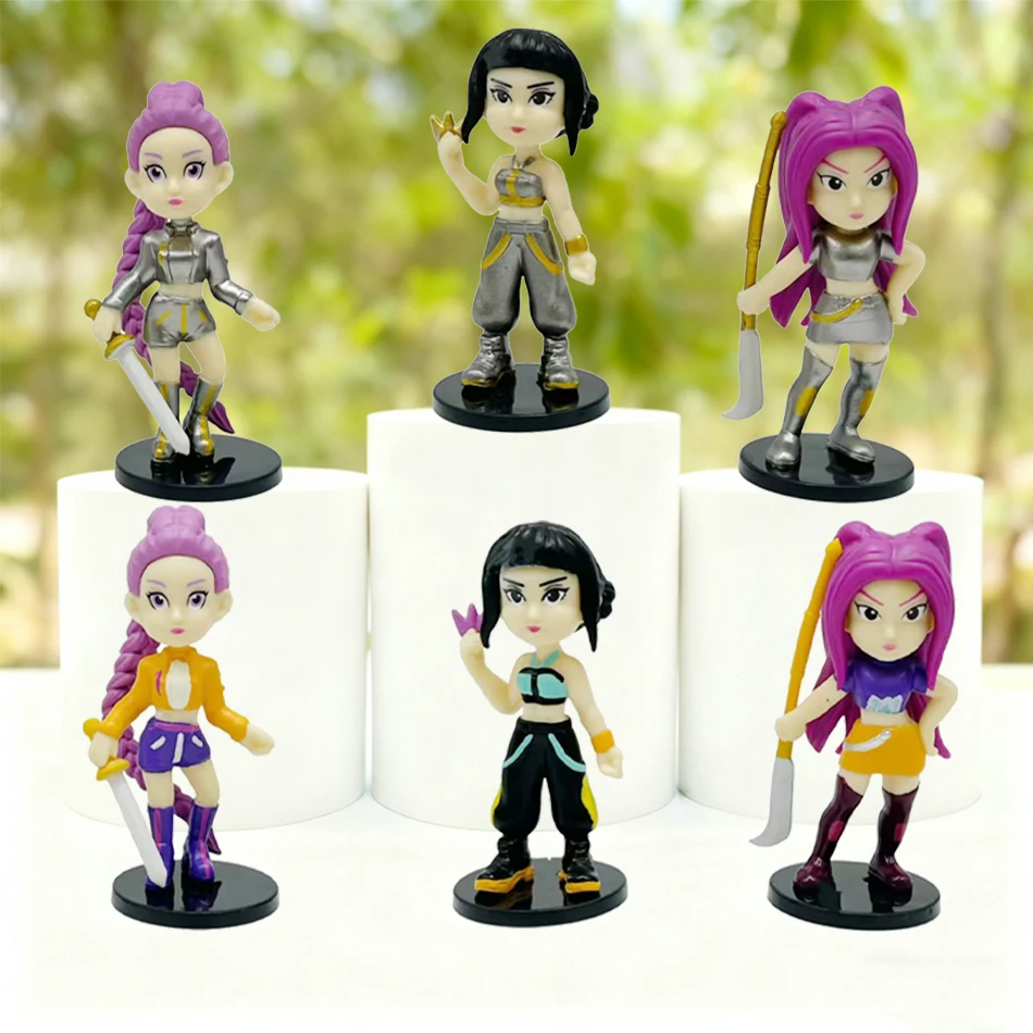 Figura de Anime Kpop Demon Hunters, juguete de dibujos animados Rumi/Mira/Zoey, figura de acción, modelo de PVC, adorno, regalo coleccionable para fanáticos de los niños