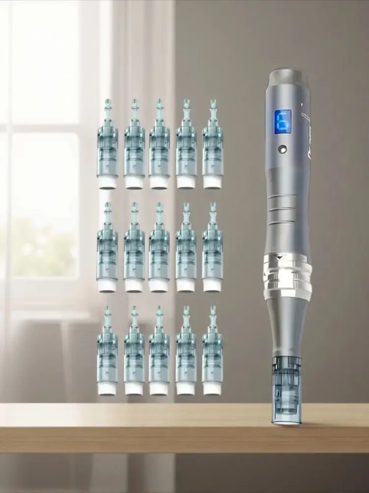 2026 Ultima Dr M8 Wireless Derma Pen with 12 Pcs Cartridge Needle Length 0.2 mm