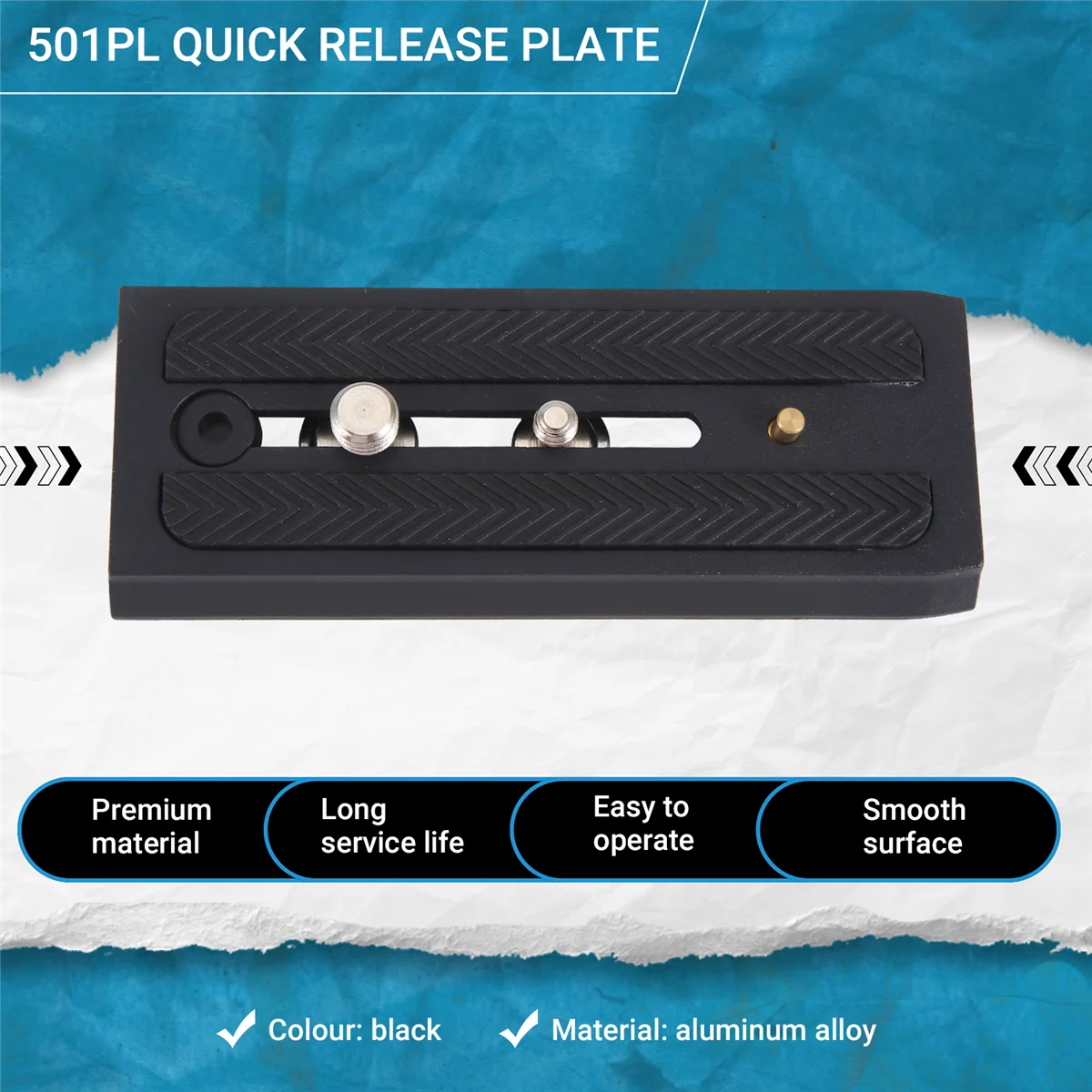 Placa de liberación rápida extendida AAA87 BEXIN 501PL P200 para placa de liberación rápida de cabezal hidráulico Manfrotto Benro S4 120MM