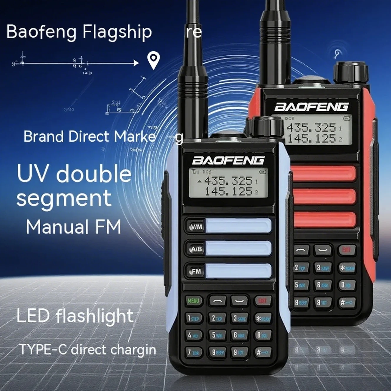 BaoFeng UV16 High Power Walkie Talkie Recharger Long Range Waterproof Transceiver camping equipment Hunting Ham Two Way Radio
