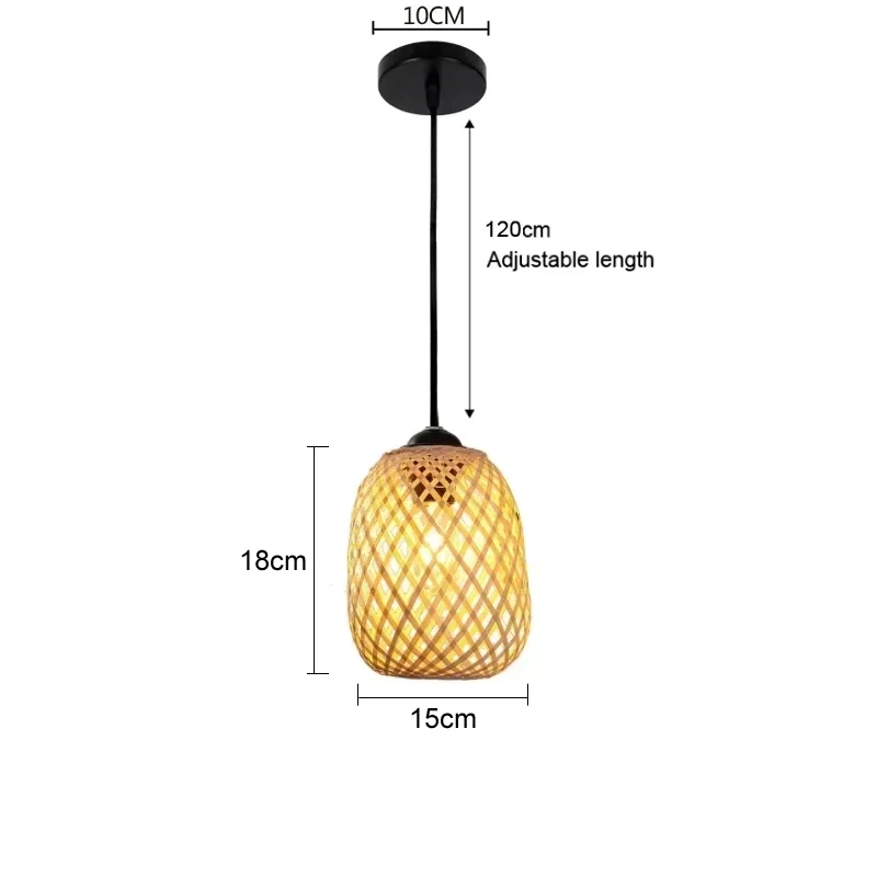 Bamboe Chinese stijl hanglamp Hoge kwaliteit hanger Hand maken lichten Woonkamer Restaurant Eetkamer Hangende verlichtingsset