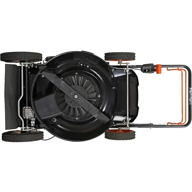 22 polegadas. Corta-relva automotrizes, Preto, Caminhada a Gás 3 em 1, Roda alta CVT, Selecionar 6 Velocidades, 2018 cc, RWD