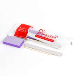 100 Sets Natural Nail Kits Disposable Manicure Kit Salon Professional Pedicure Pedicura Nail File Set