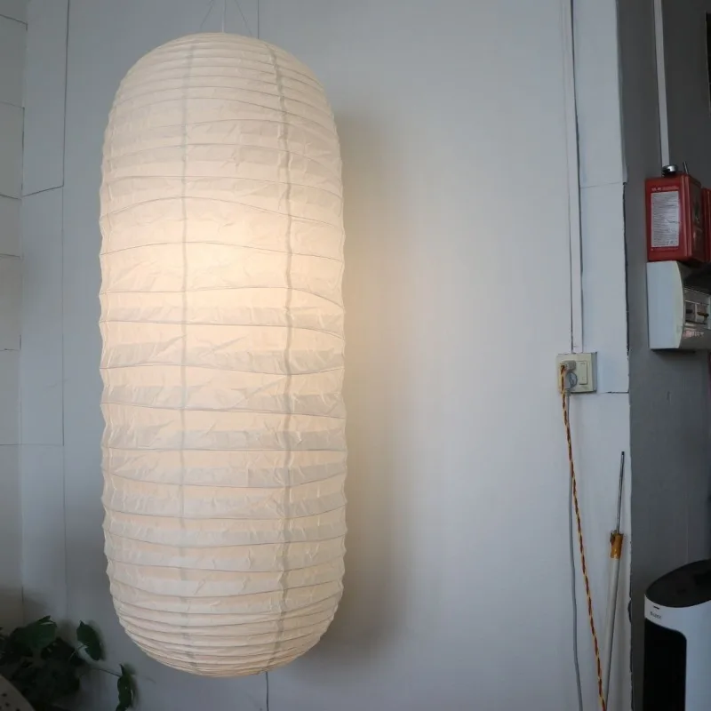 

Wabi-sabi Akari Noguchi Yong Pendant Lights LED Designer Rice Paper Hanging Lamp Art Decor Living Room Bedroom Restaurant Study