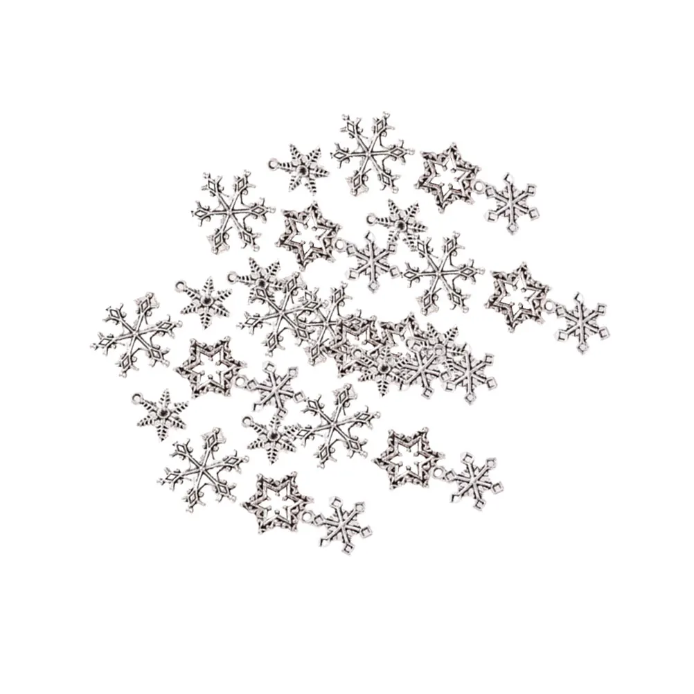 

Beads Kit Alloy Pendant Charm Snowflake Jewelry Making Vintage DIY Accessories Necklace Bracelet Earrings Christmas Pattern