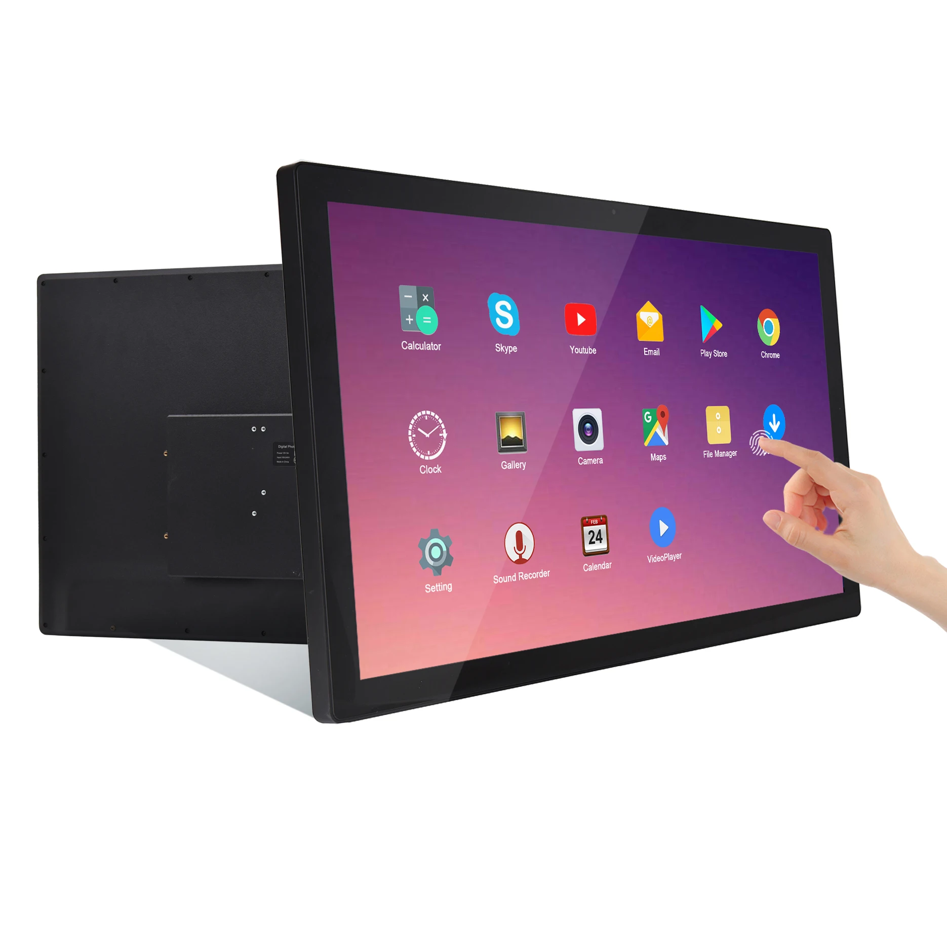Tableta grande Android 8,0 Rk3288 para montaje en pared, pantalla Lcd, tableta Android de 27 pulgadas