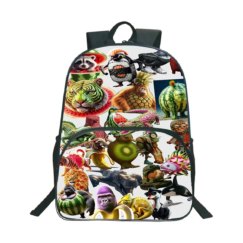 

Italian Brainrot 3D Print Backpack Bombardiro Crocodilo Fun Pattern Large Capacity Bagpack Teen Casual School Durable Backpacks