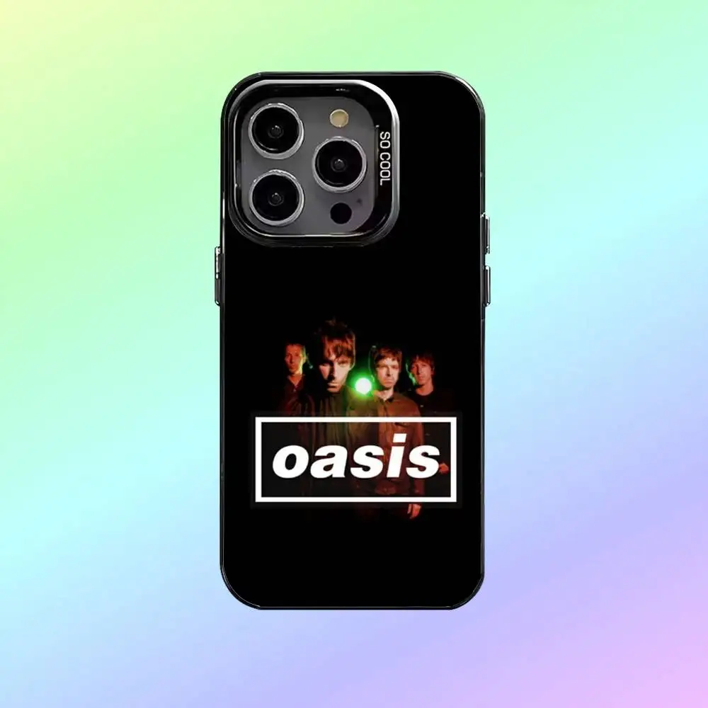 Чехол для телефона Rock Band O-Oasis для iPhone 17,16,15,14,13,12,11 Plus, Pro Max, черный матовый противоударный чехол Candy