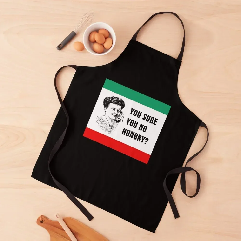 

Nonna Meme You No Hungry - Funny Italian Nonna Or Mom Apron for kitchen useful Women's Dress Apron