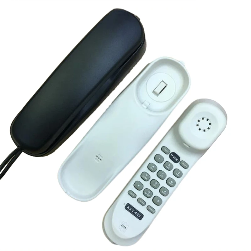 Corded House Phones Telephone Desk/Wall Mountable Landline Phone Space Saving Dropship