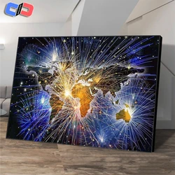 Nabi World Map Diamond Painting, 5D DIY Diamond Embroidery Sale, Mosaic Picture of Rhinestone, Home Decor Art, Hot Sale